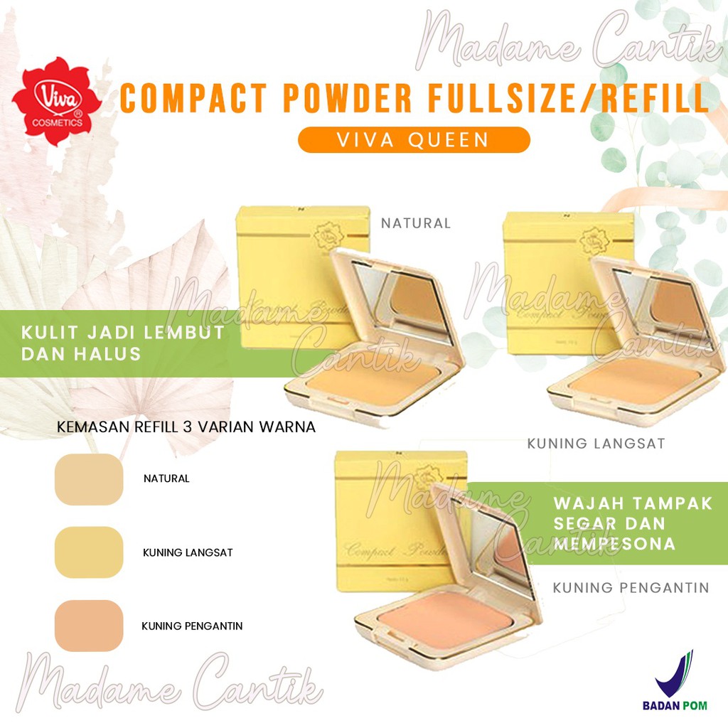 ✿ MADAME ✿ VIVA QUEEN COMPACT POWDER | REFILL VIVA QUEEN COMPACT POWDER ORIGINAL