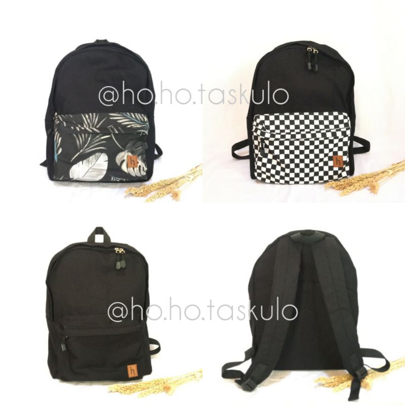 TAS RANSEL KANVAS/TAS GENDONG KANVAS POLOS