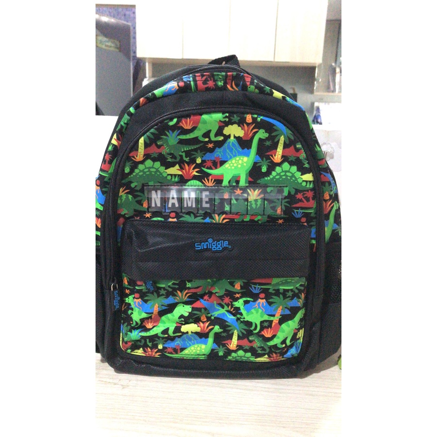 Smiggle Backpack Junior Dino Hijau- Smiggle Original