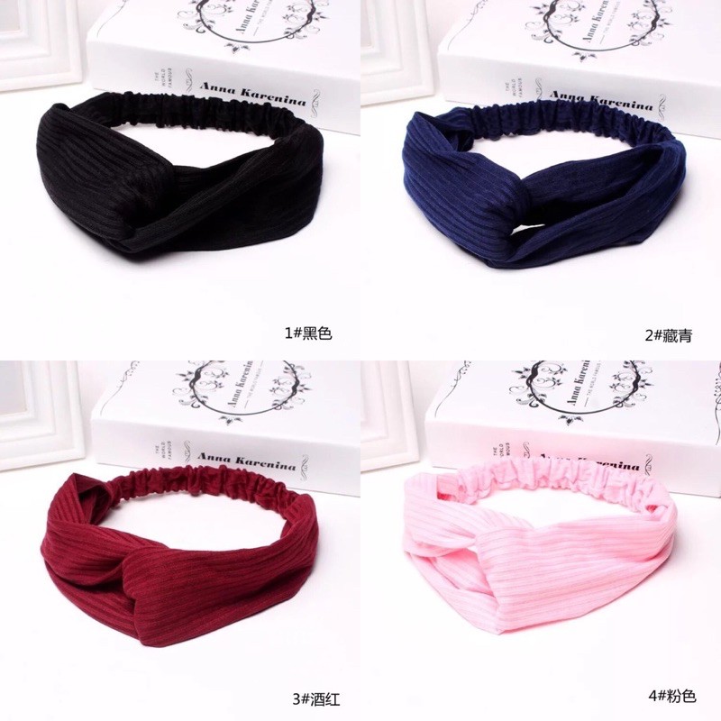 BANDANA HEADBAND KOREA / BANDO SILANG KOREA IMPORT / HEADBAND KOREA IMPORT