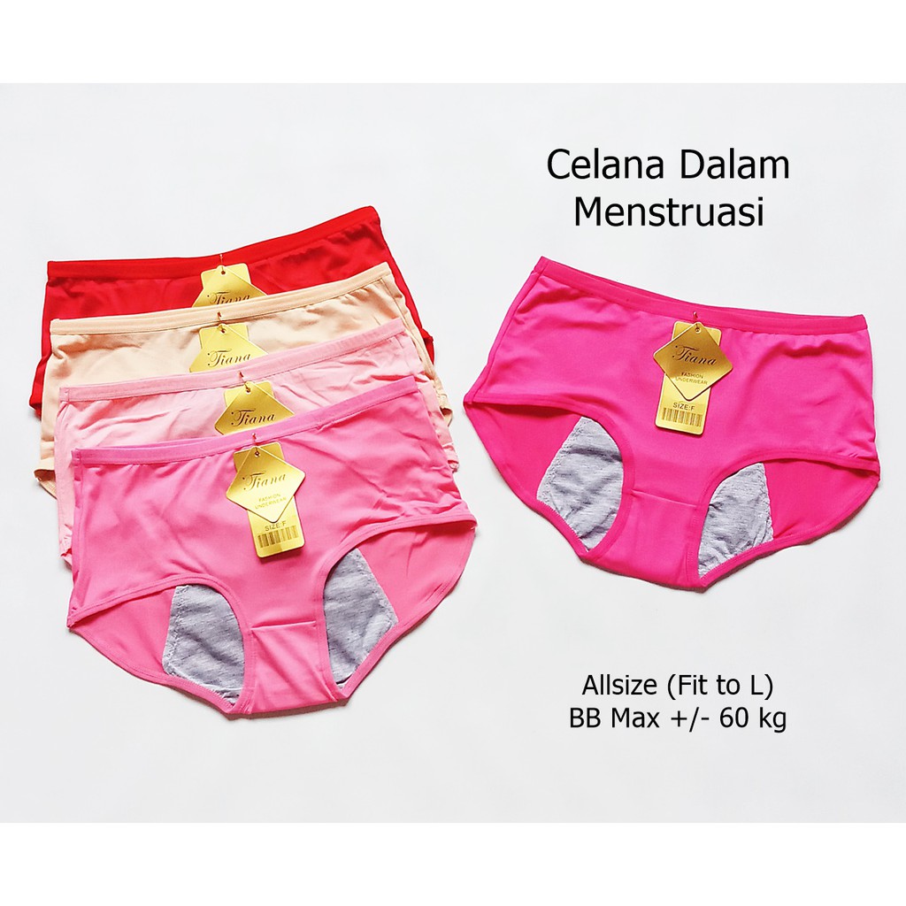 - Satuan - Celana Dalam Menstruasi TIANA (Uk L - XXL )