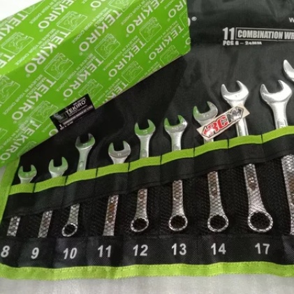 WR-SE0296 KUNCI RING PAS SET KIT COMBINATION WRENCH SET 11PCS 11 PCS TEKIRO ORI ORIGINAL TEKIRO ASLI