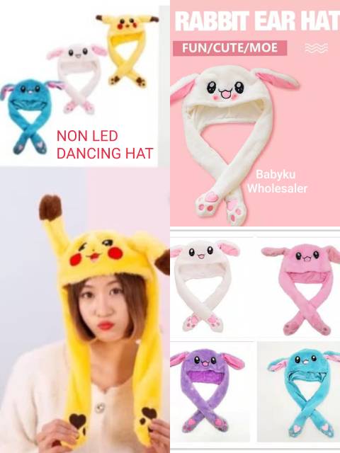 Topi telinga kelinci / dancing rabbit hat / bunny hat