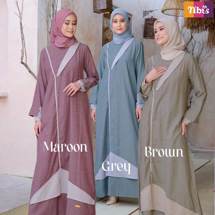 Gamis Terbaru Nibras NB B61 / Fashion Muslim Dres Terbaru 2022