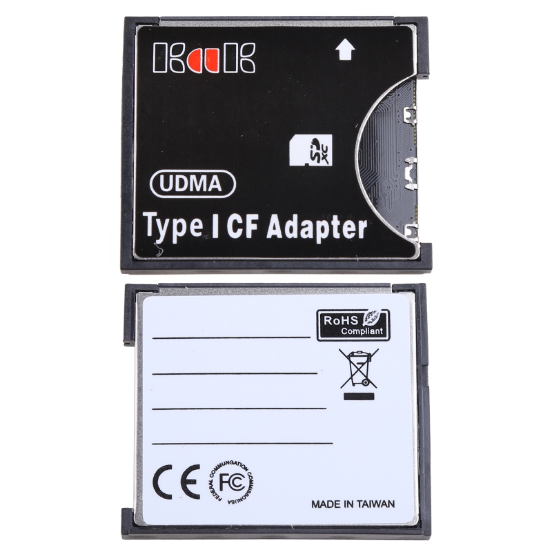 Btsg Adaptor Memory Card SD SDHC SDXC to High-Speed Extreme Compact Flash CF Tipe I