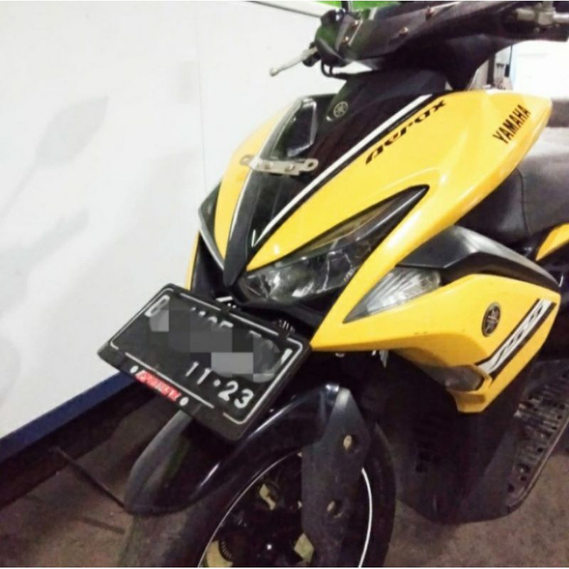 BREKET PLAT NOMER YAMAHA AEROX 155 MODEL KUMIS