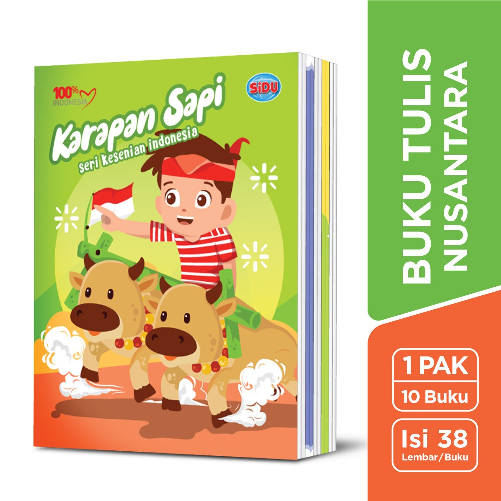 SiDU Buku Tulis Nusantara 38 Lembar - 10 Buku | Shopee Indonesia