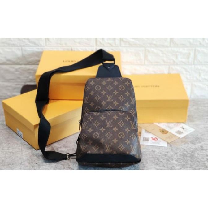 SlingBag Pria LV (SR1021 ** Monogram original Chocolate