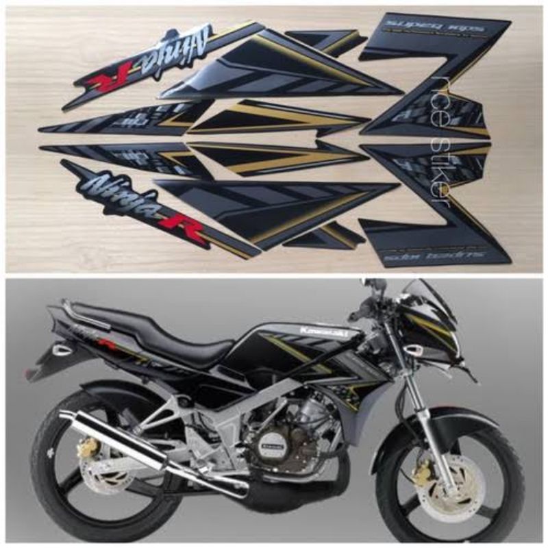 (BISA COD)Striping Ninja R 2014 Striping lis stiker standar Ori kawasaki ninja R 2014 stiker Ori nin
