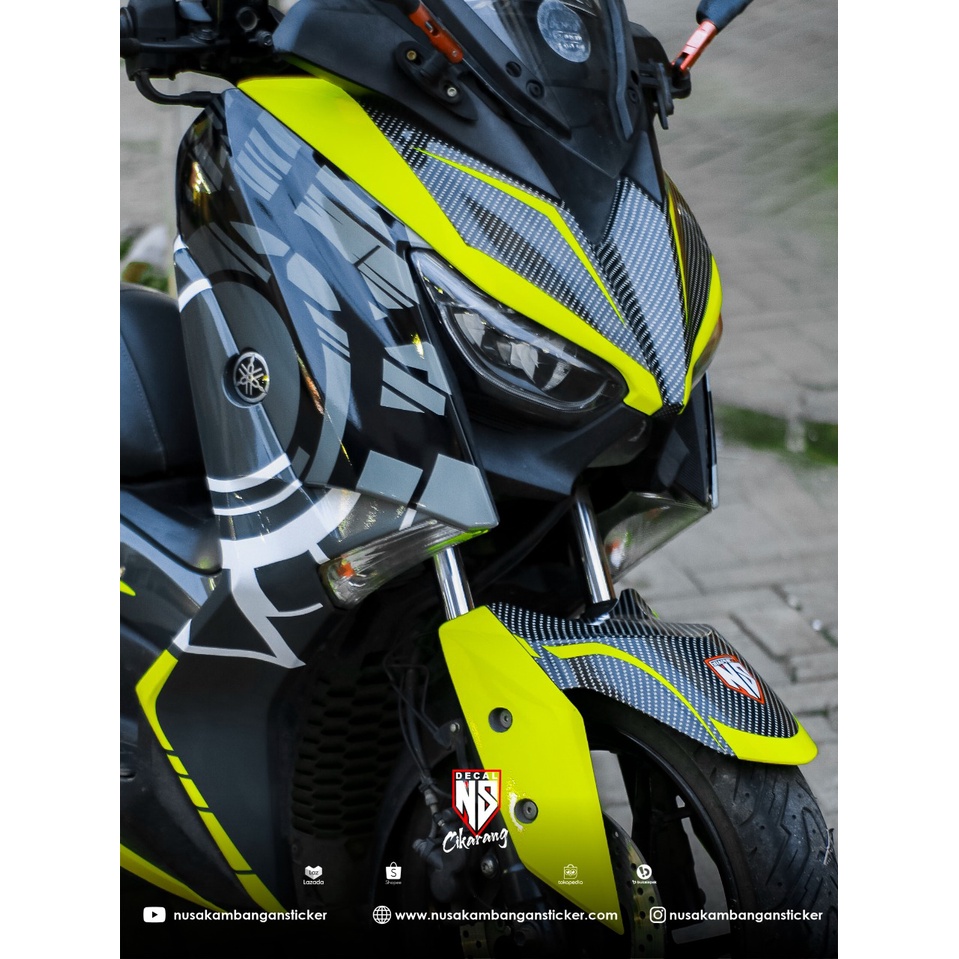 Decal Sticker Yamaha X max Sun Moon