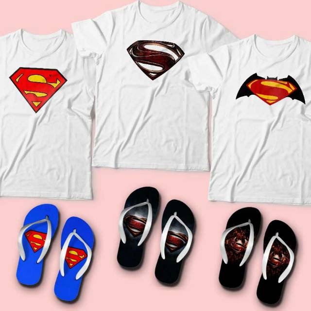 Superman Gift Kaos dan Sandal