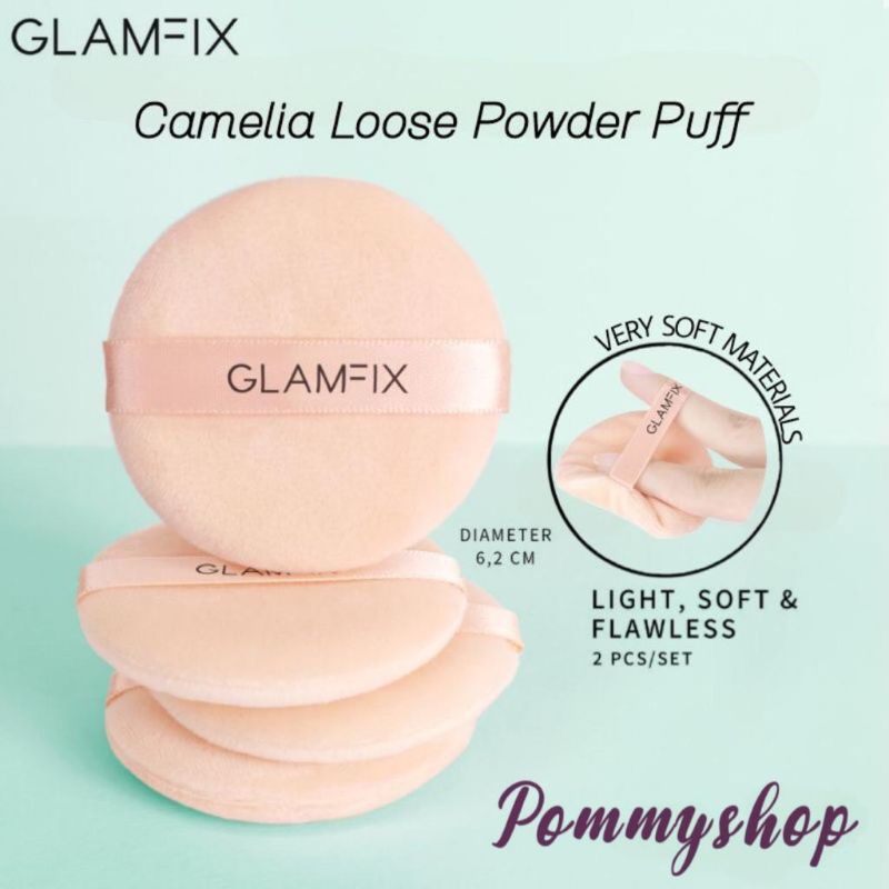 Camelia Loose Powder Puff / Spons Make Up Bedak Tabur Glam Fix