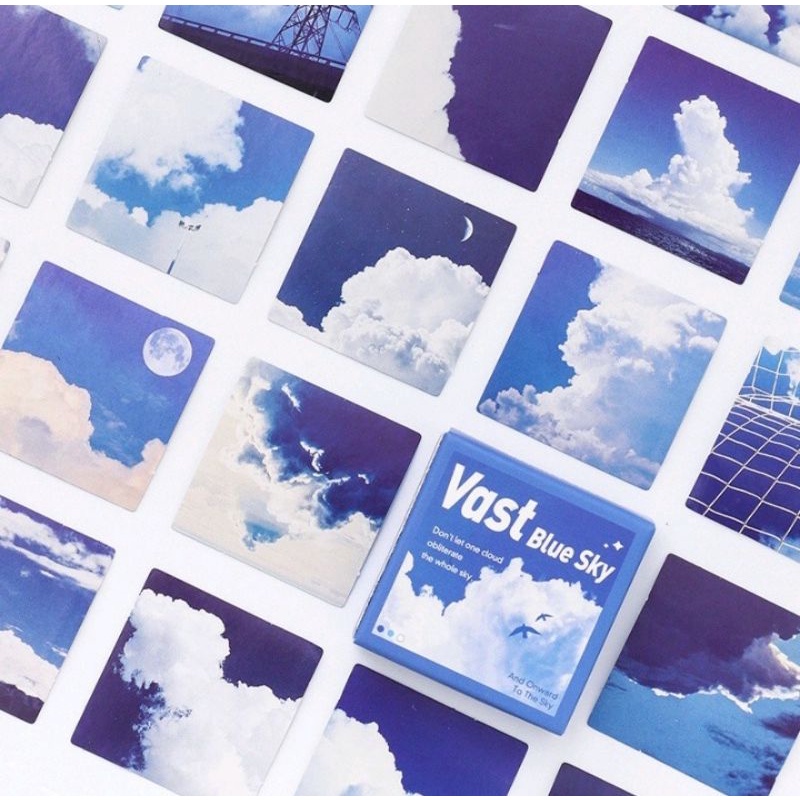 

1PCS Sticker langit awan biru /sticker scrapbook decoration