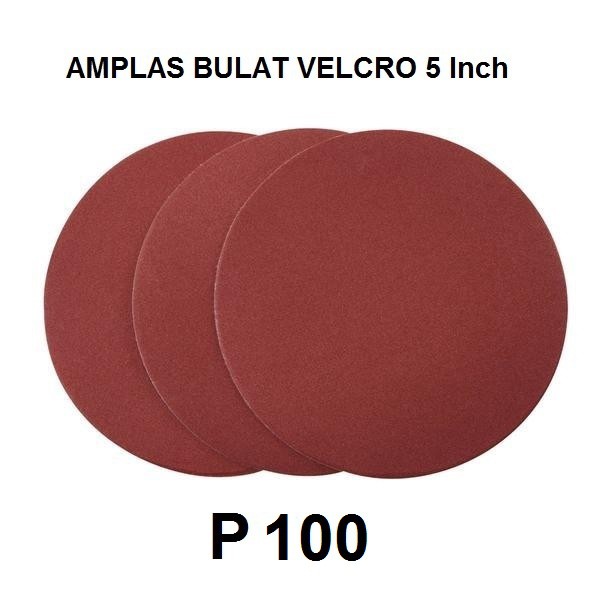 Amplas Bulat Velcro 5 Inch - Sanding Disc 125 mm Grit P100
