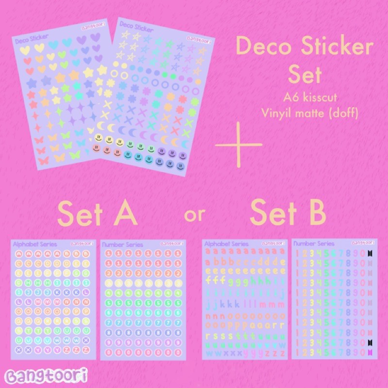 

DECO STICKER SET VOL.1 By Bangtoori ( Fanmade )