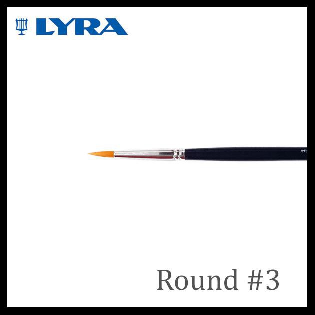 

Lyra Taklon Art Brush Round No. 3 / Kuas Lukis Lyra No. 3