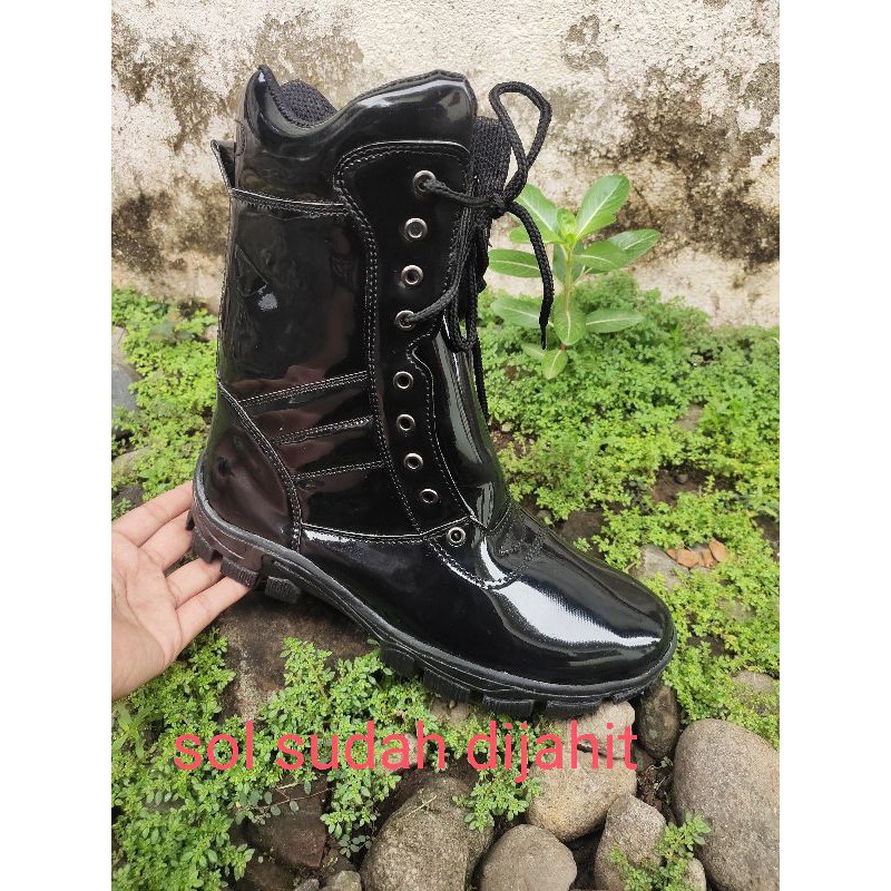 Sepatu PDL Meng kilap Premium Tanpa Semir