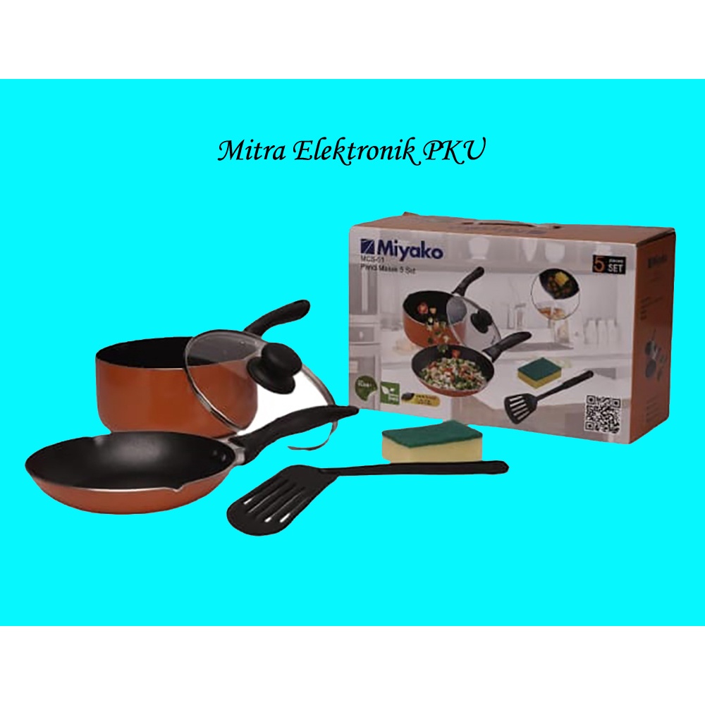 Panci Masak Set / Panci Set / Panci Miyako / Panci Masak 5 Set / MIYAKO