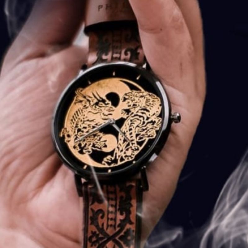 NEW Jam Tangan Phileo Indonesia Harimau Naga d38mm FREE STRAP  murah
