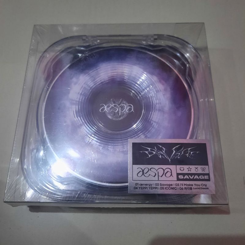 READY AESPA Savage POS CASE VER Sealed + poster