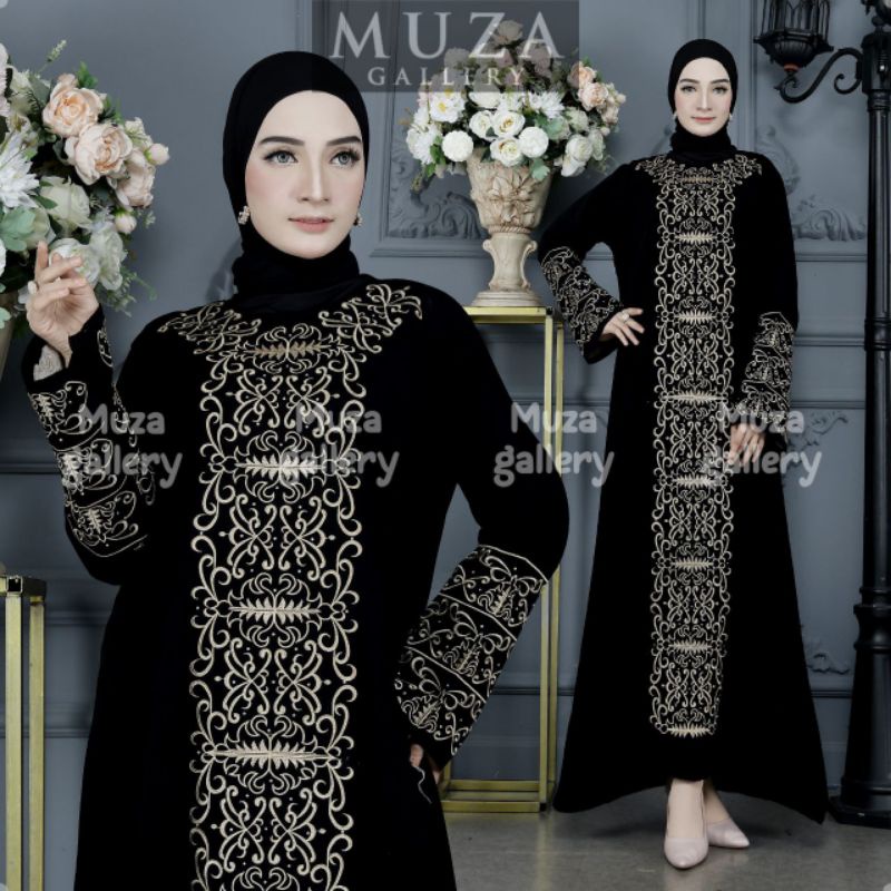 MUZA ABAYA HITAM ABAYA TURKEY ZOYA