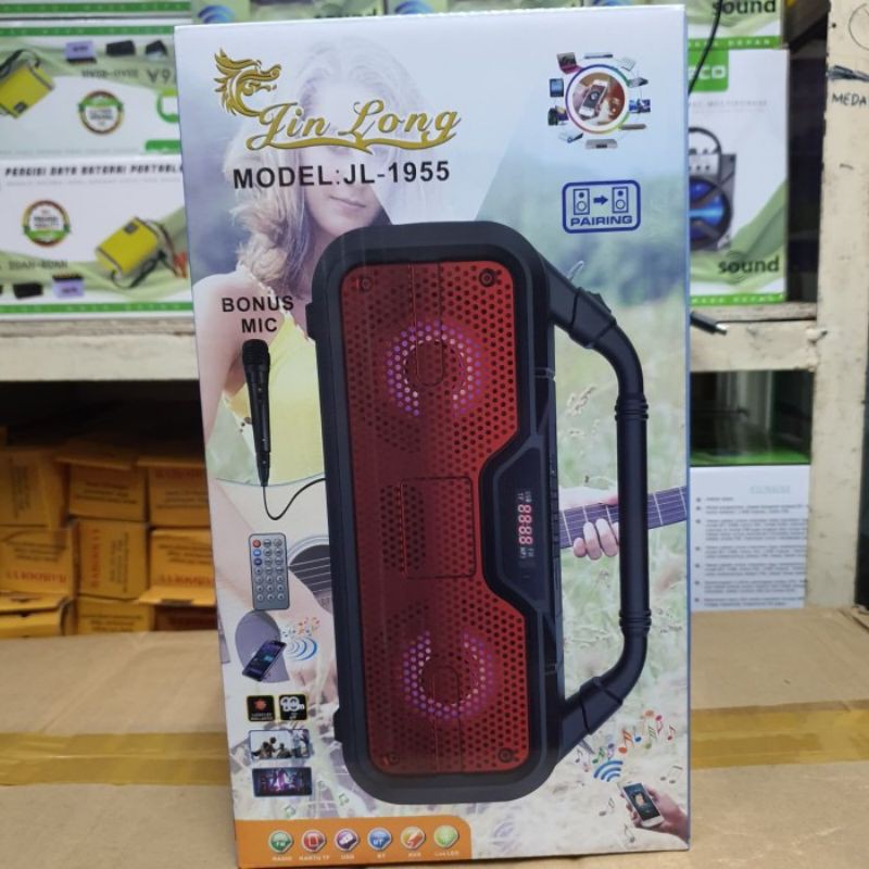 Speaker bluetooth suara super bass Speaker Bluetooth Jinlong JL 1955