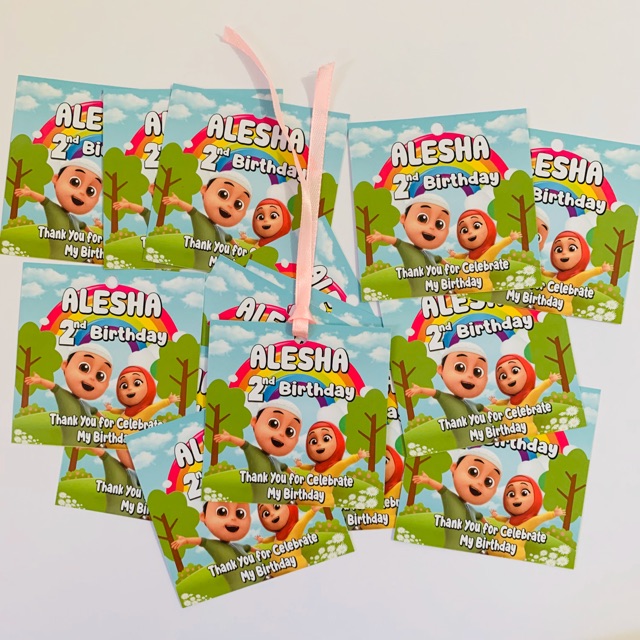 Jual Nusa Rara Thanks Card Birthday / Kartu Ucapan Ulang Tahun / Tag