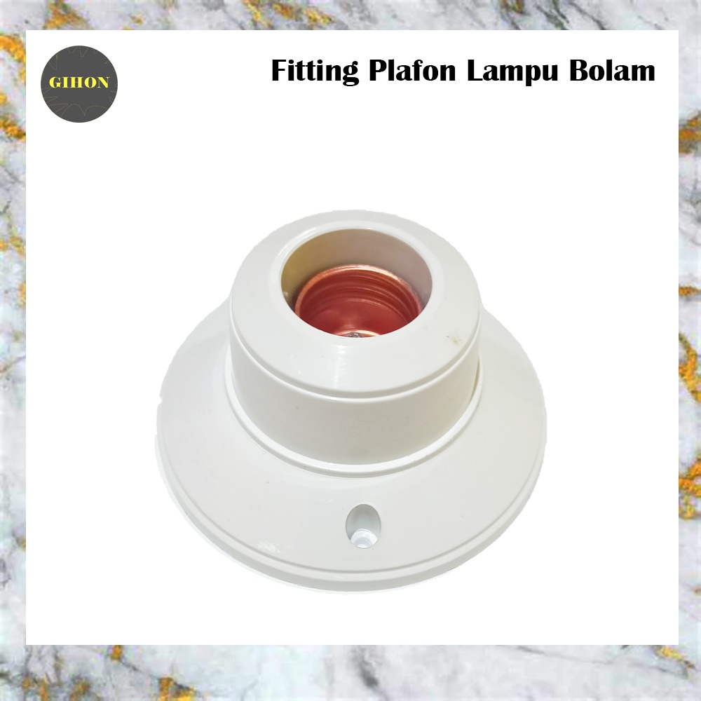 Fitting Colok Lampu E27 Saklar Tombol On/Off