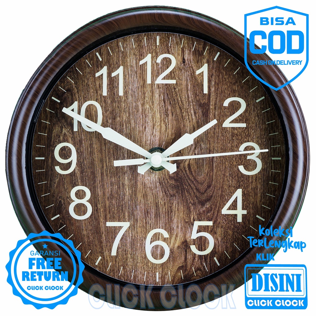 Jam Dinding Polos Minimalis Bagus Wall Clock Dekorasi Rumah  PM-2057