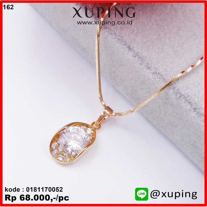 XUPING SET KALUNG MOTIF KEPOMPONG EMAS ZIRCON 0181170052