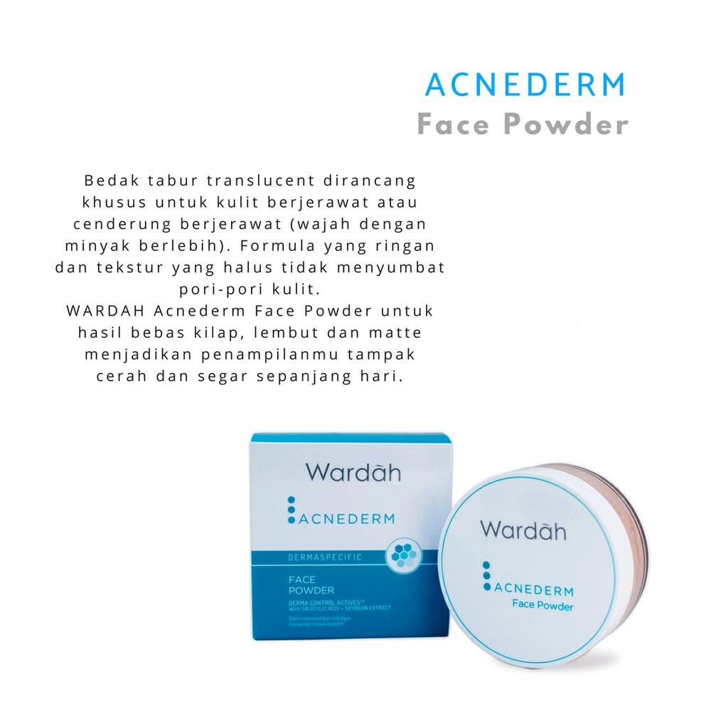 ★ BB ★ WARDAH Acnederm Face Powder 20 gr