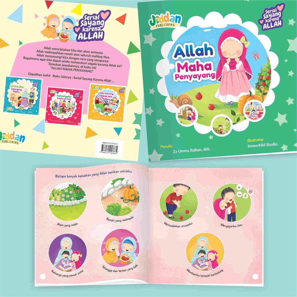 Buku Cerita Anak : Serial Aku Sayang Karena Allah (4 buku + bonus stiker)