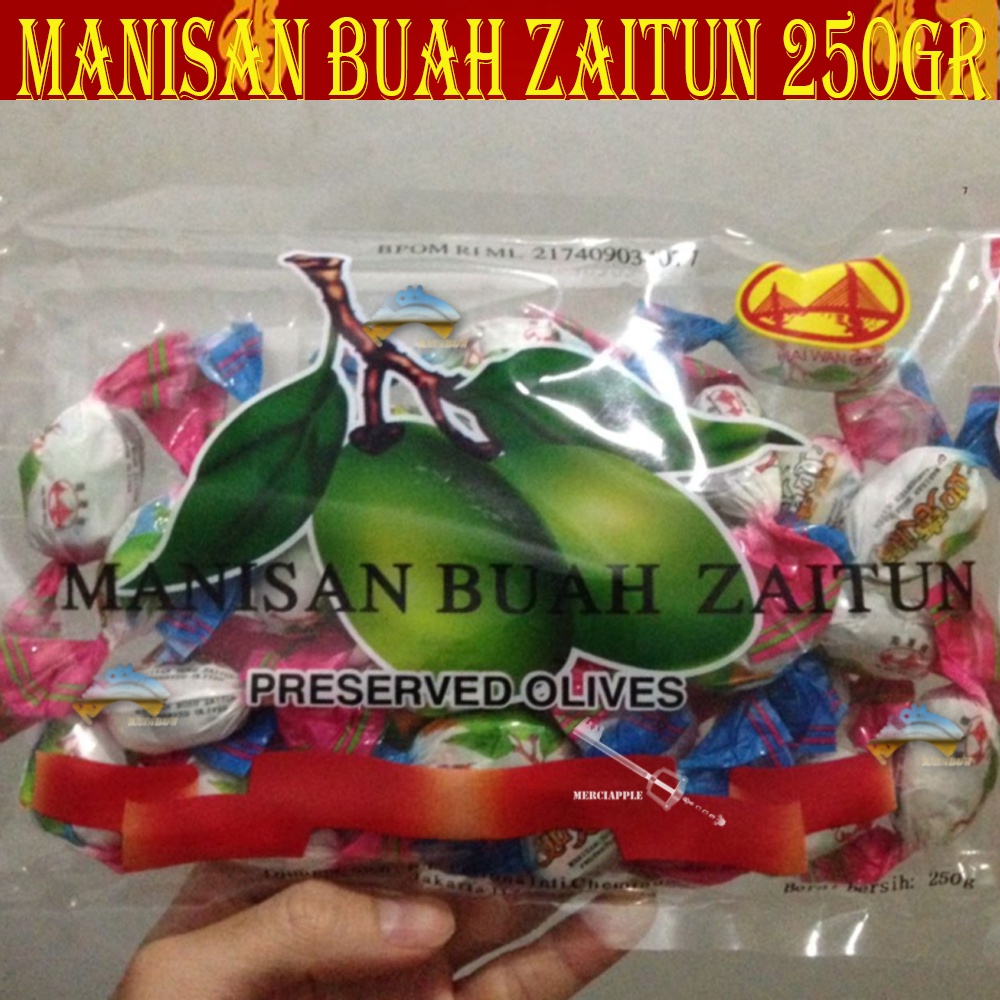 Manisan Buah Zaitun Kana Tanpa Biji Permen Imlek China Chinese New Years China Hai Wan Qiao Olives 250gram