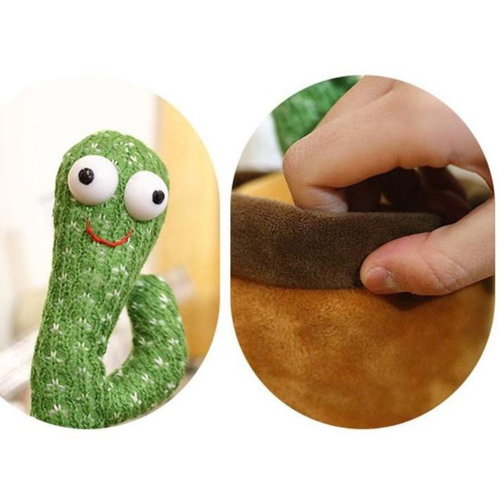 Mainan Anak Boneka Cactus Boneka Pintar Cactus Toy Boneka Cactus Yang Bisa Bicara Menari Bergoyang Original Boneka Cactus Toy Dengan Bentuk Sangat Unik Mainan Anak Pintar