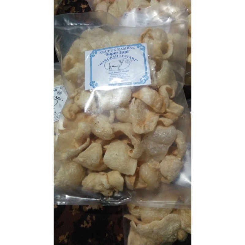 

krupuk rambak BAROKAH LESTARI kulit sapi super Matang