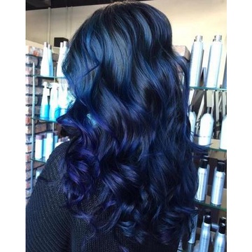 COLOR ME NIGHT BLUE hair color cream cat pewarna rambut