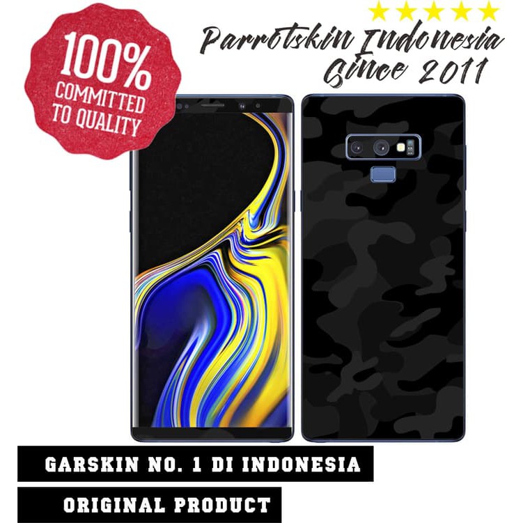 Garskin Samsung Note 9 blac camo style case bisa custom type lain