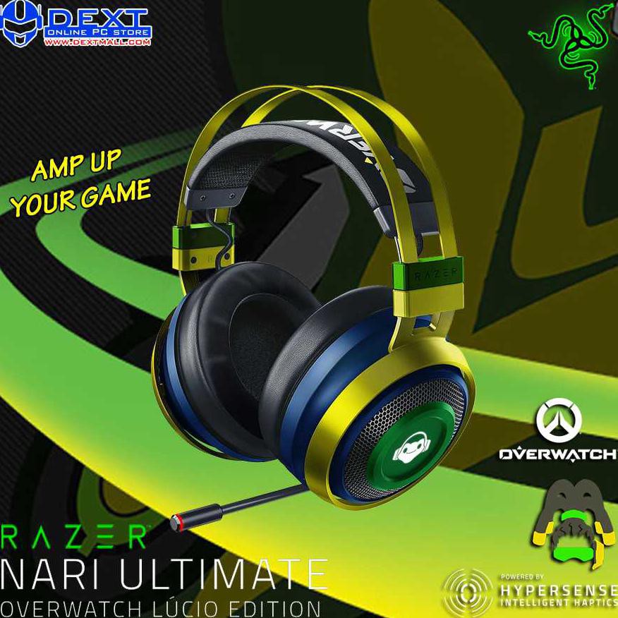 Razer Nari Ultimate Overwatch Lucio Edition Gaming Headset Original Shopee Indonesia