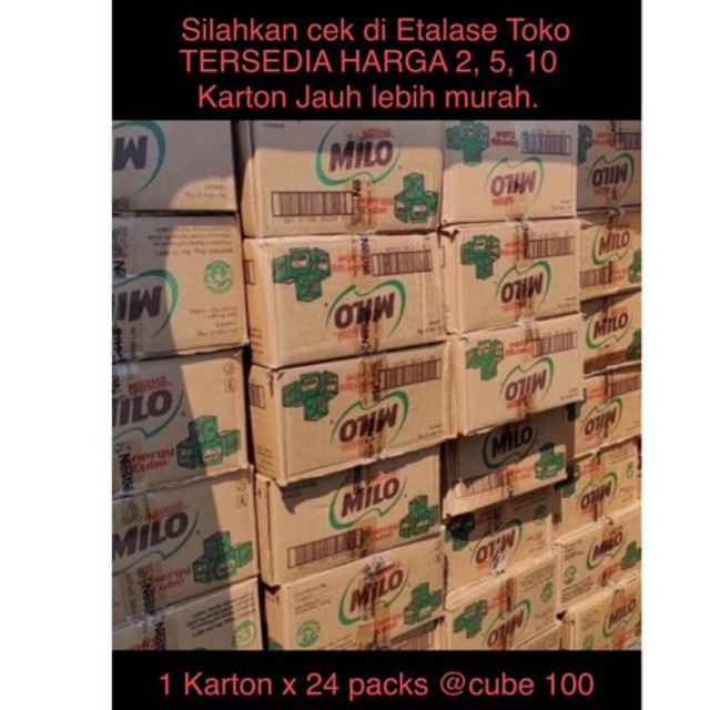 [Ready] Milo c   ube 100 Harga Untuk 1 DUS GROSIR | Shopee