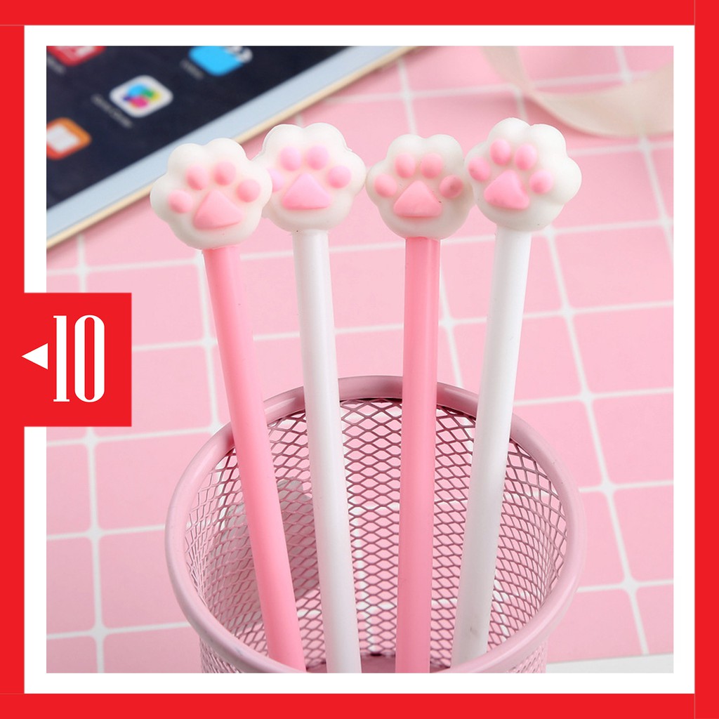 

PP17 pulpen gel paw kucing cat cute lolita pen pin kitten