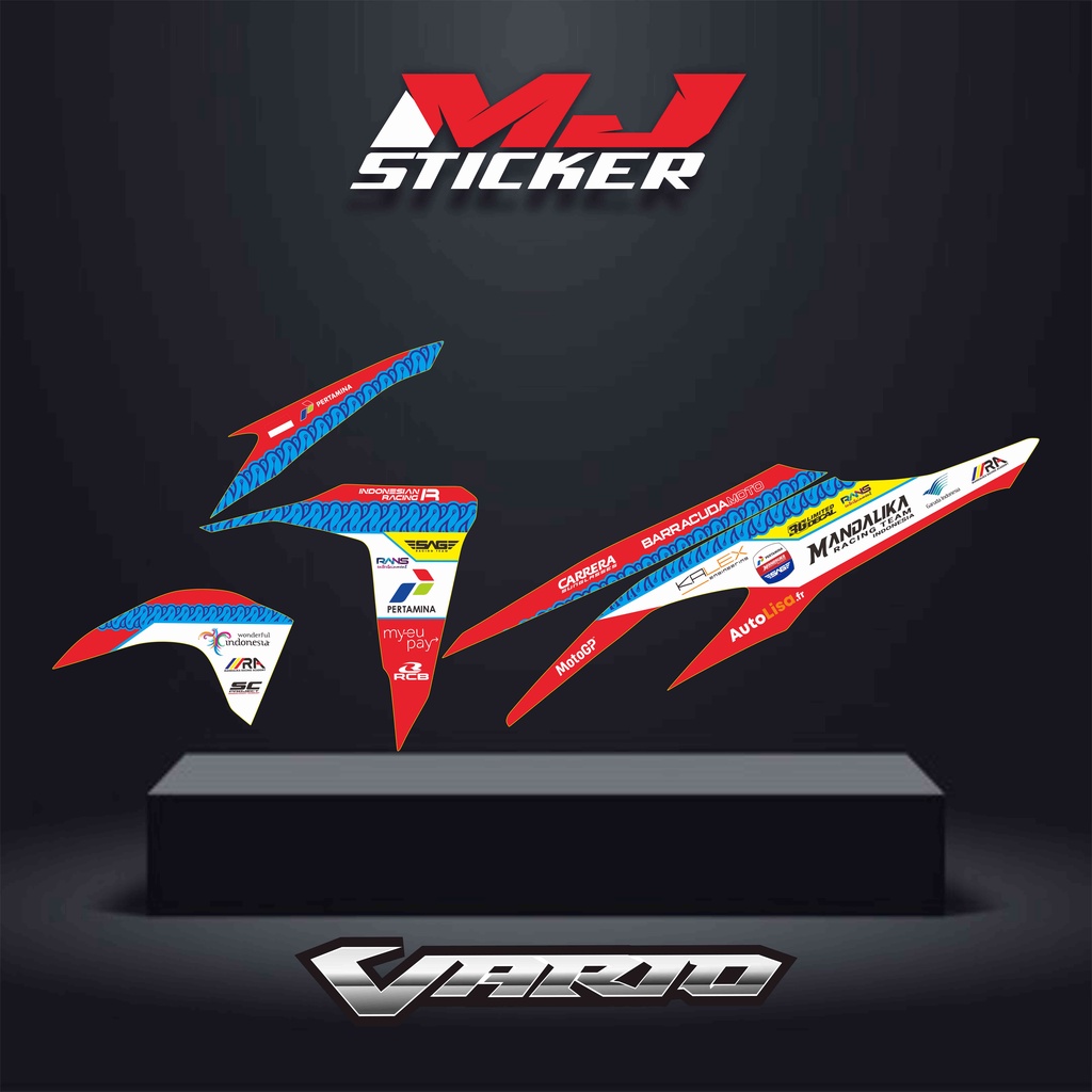 Striping ALL NEW VARIO 2018-2020 Motif Pertamina Mandalika