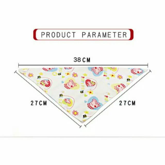 Celemek Makan Bayi Mpasi | Slabber Bib lucu Segitiga Scarf | Tatakan Air Liur | Slabber Kain-Kancing | Bib Rompi Bulat