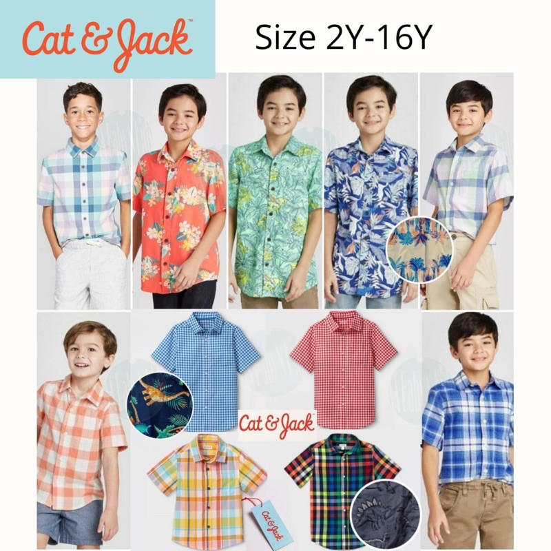 Kemeja Anak Laki-Laki Cat&Jack 100% Original. Kemeja Anak Laki-Laki/Cowok Branded.