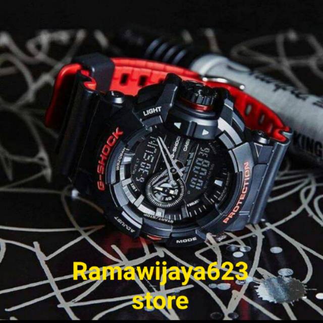 Jam Tangan Casio GShock GA400 List Red ori BM