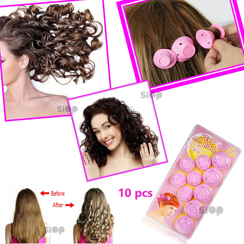 PECO Roll  Hair Curlers Roller Curler Styling Alat Curly  