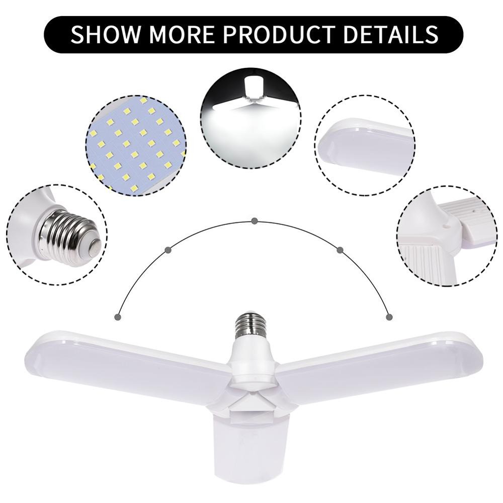 FAN BLADE LED BULB Cabang 3 Lampu Bohlam Kipas 3 Baling Light Lipat Super Bright Lampu Penerangan