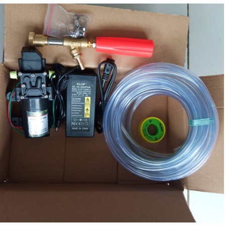 Sprayer Set Otomatis Alat Steam Pompa Power Pencuci Mobil Sepeda Motor Cuci Ac Karpet