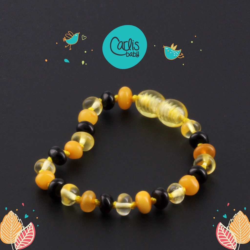 CE170 Gelang Amber Tumbuh Gigi Bayi By Carlis Baby