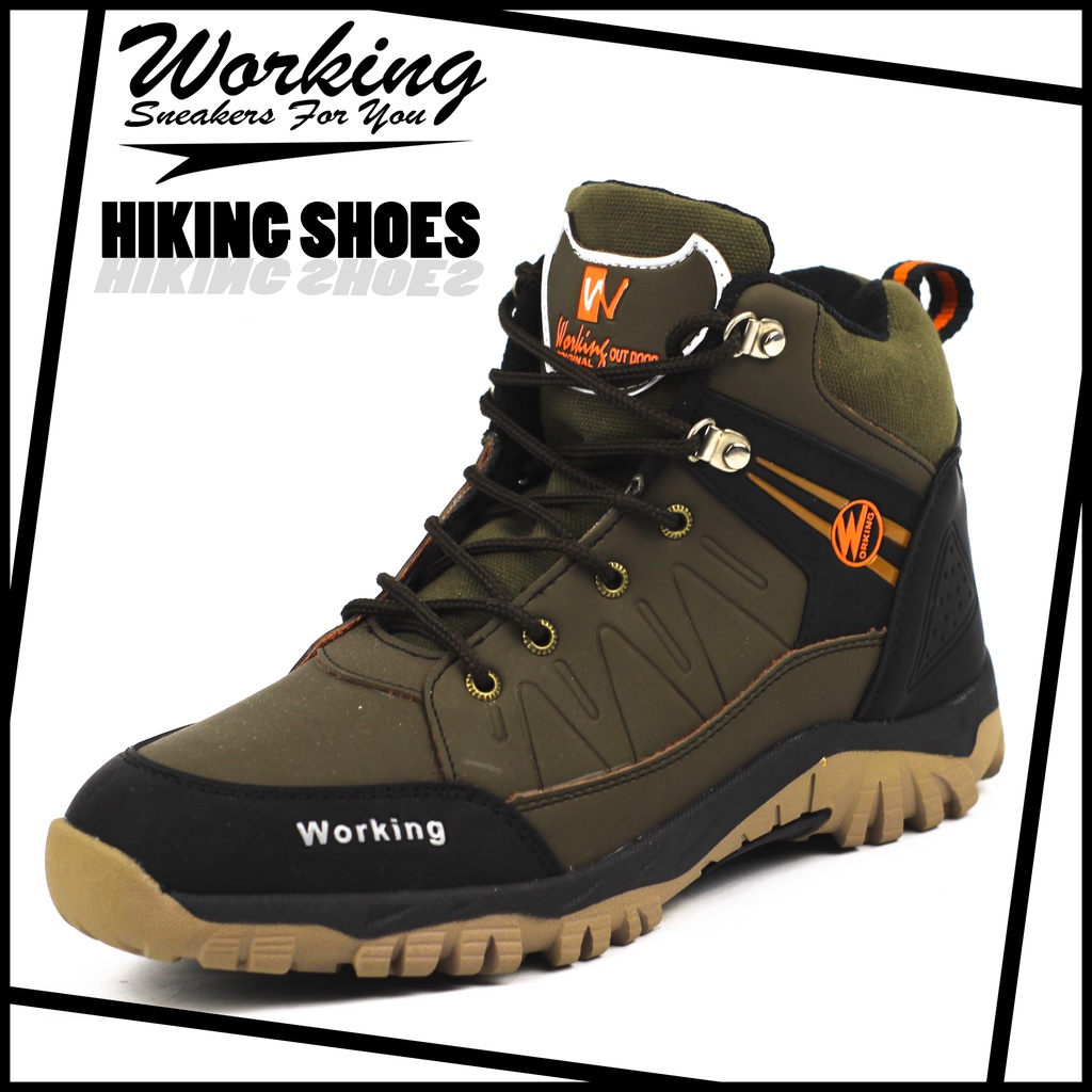 Sepatu Boot Hiking Working G-01 // Sepatu Gunung Anti Air