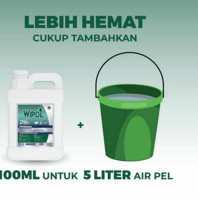 ۝ WIPOL Karbol Profesional Cemara 5L Pembersih Lantai ☏